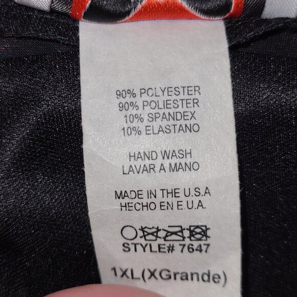 SIDECCA Wet Look Mermaid Scale Skirt, Size 1X - Picture 5 of 5